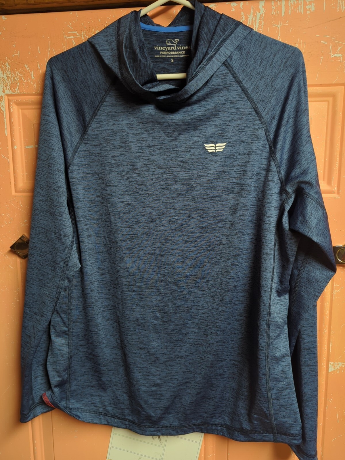 Vineyard Vines Hoodie Hooded Performance Stretch Whale Tail Logo Small gallery