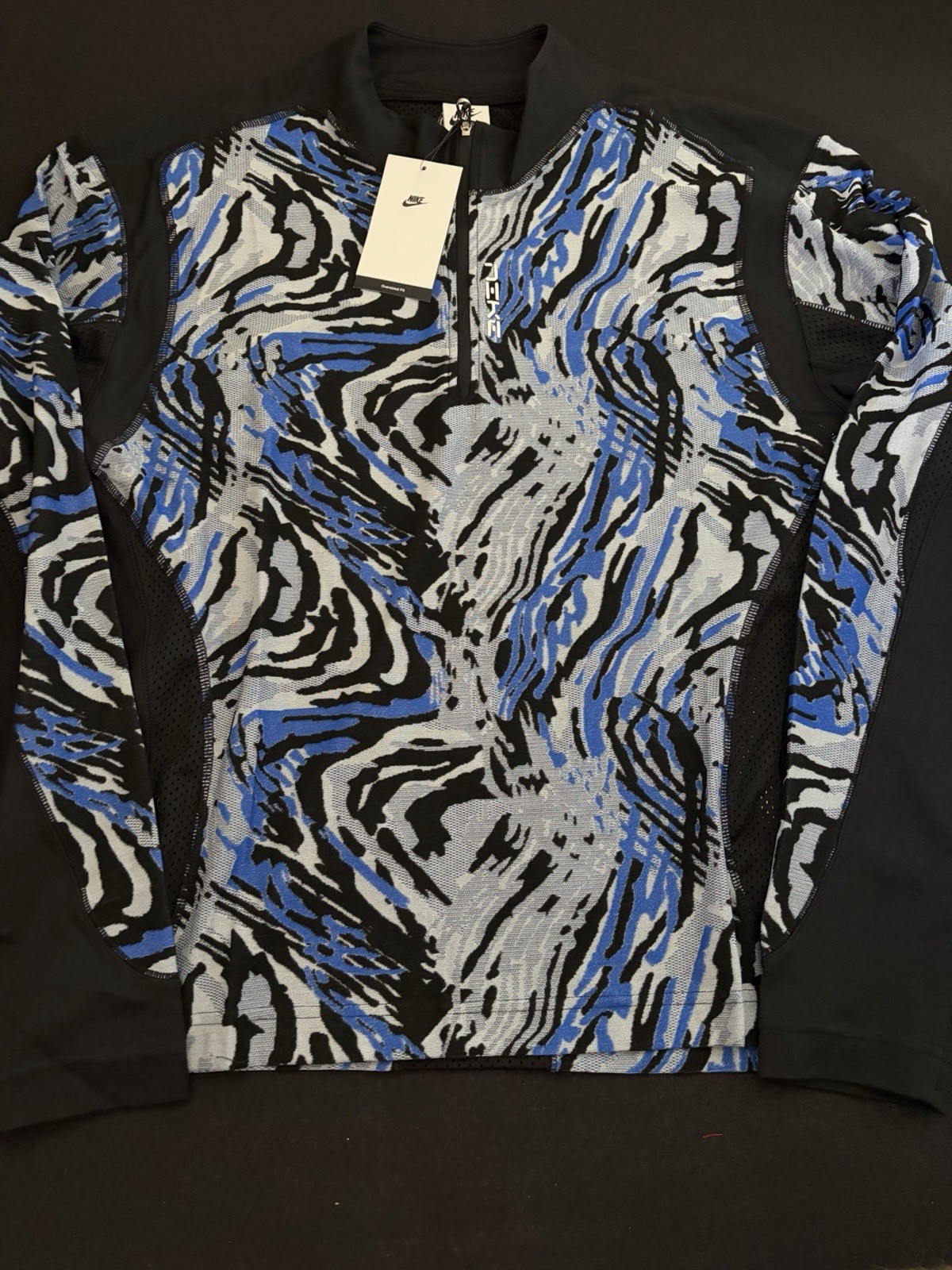 Nike Project FROG Quarter Zip Shirt Blue Black Long Sleeve Men Sz XL HV0901-405 gallery