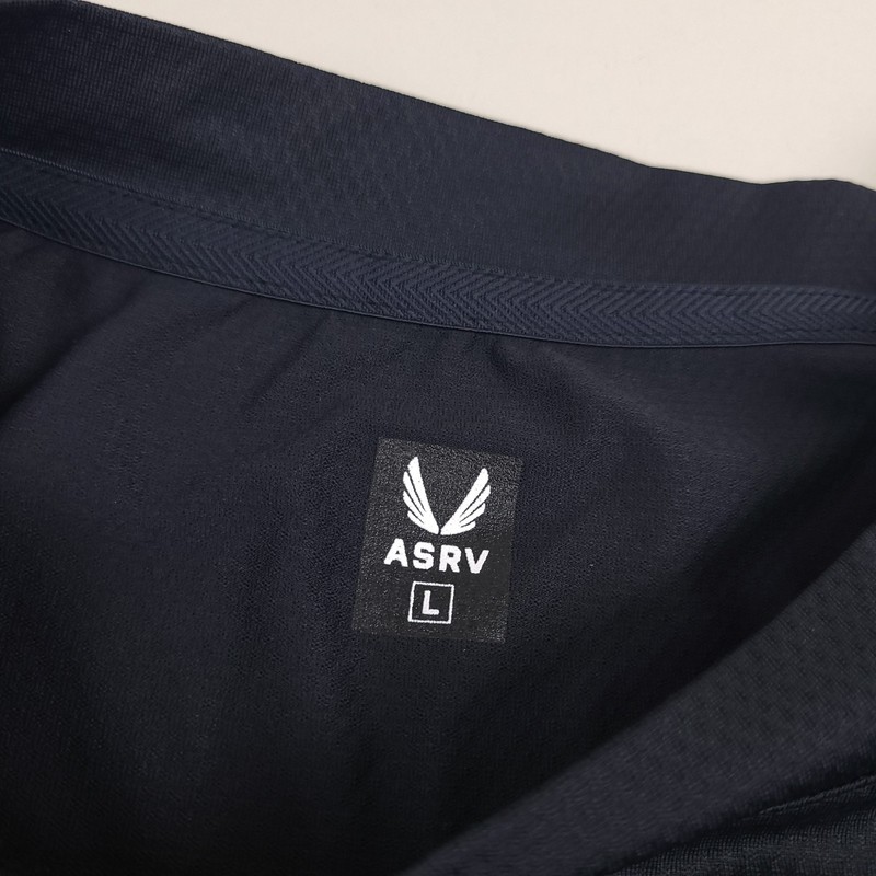 ASRV Aerosilver Oversized Tee Mens Large Black DSG-0822 Gym Breathable gallery