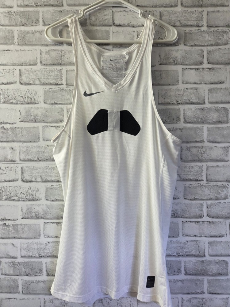 NEW RARE Nike Pro Dri-FIT ADV Velc White Black Tank Top Size 2XL AA9072-100