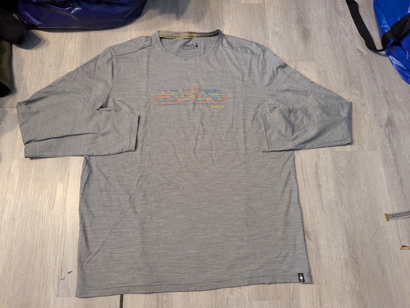 Smartwool Merino Sport 150 Base Layer Long Sleeve Merino Wool Blend Shirt Men XL gallery