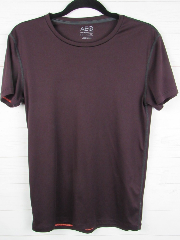 American Eagle Outfitters Mens Deep Purple Athletic Shirt Size S