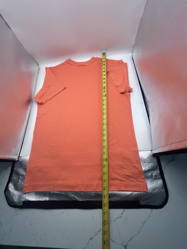 Reebok RBX-DRY Men's Polyester Activewear T-Shirt Orange Crew Neck Logo S gallery