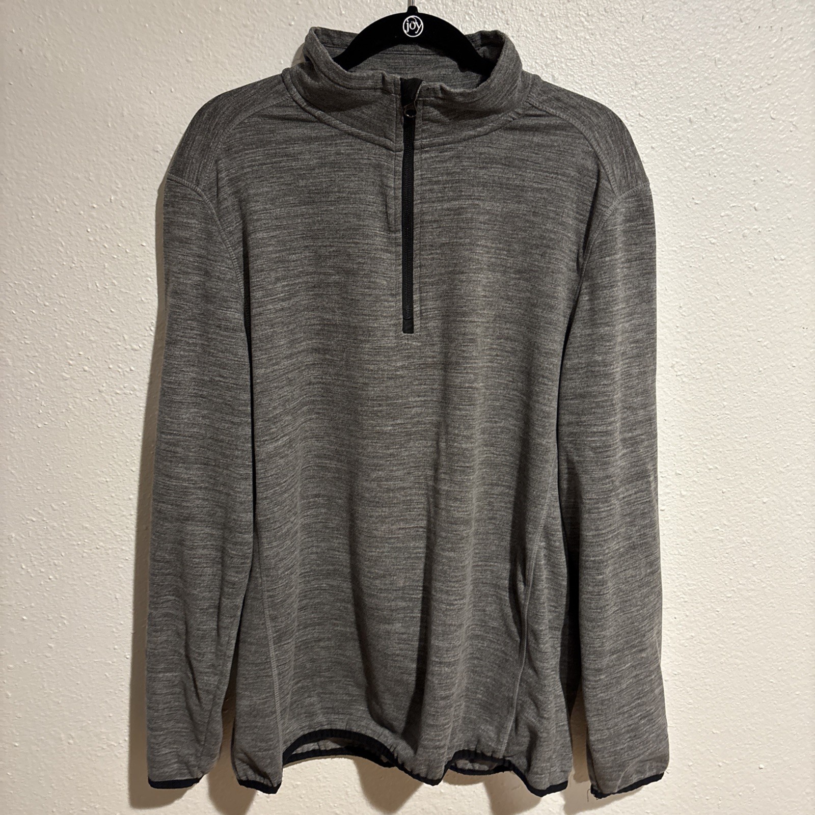 Avalanche Outdoor Supply 1/4 Zip Performance Fleece Stretch Pullover Mens L Gray gallery