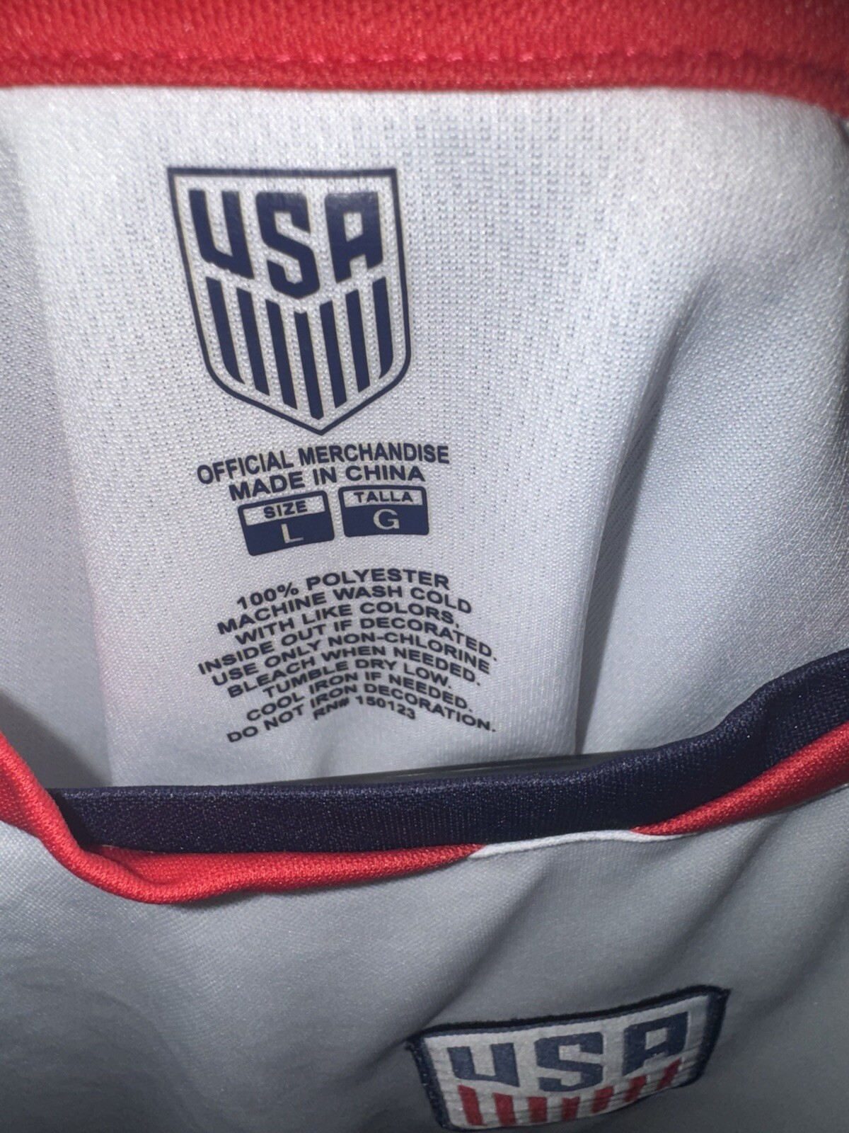 Team USA Official Merchandise Soccer Jersey USMNT World Cup Men's Large gallery