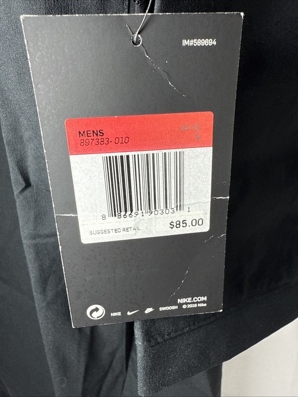 NIKE DRIFIT 3/4 SLEEVE BASEBALL BATTING CAGE JACKET 897383-010 $85 Size LARGE 2Z gallery