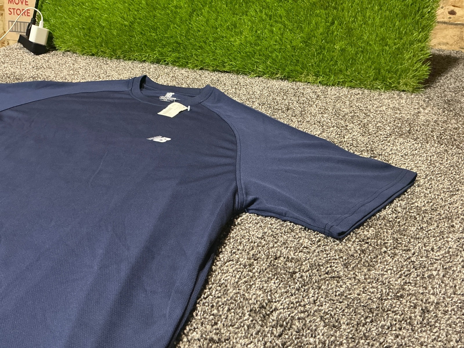 New Balance Navy Blue Team S. S. Power Tee, S, L, 2XL, 3XL gallery