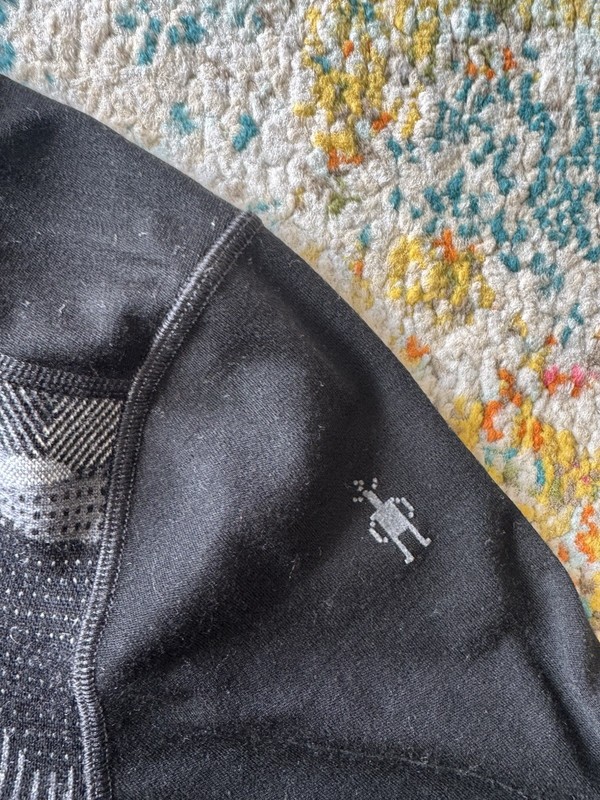 Smartwool Merino 250 Baselayer Men's S Black Mountain Scape Crew Shirt gallery