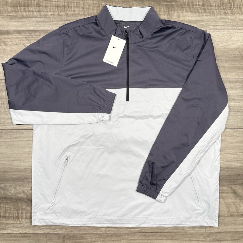 Nike Victory 1/2-Zip Shield Golf Jacket Storm-Fit Gridiron Blue GM4045 LARGE NEW gallery