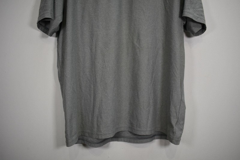 Under Armour Mens Solid Gray Short Sleeve Crew Neck Heatgear Blank T Shirt L gallery