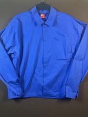 Nike Top Shirt Snap Front Tech Button-Down HJ2936-480 Blue $140 Men’s Size Med