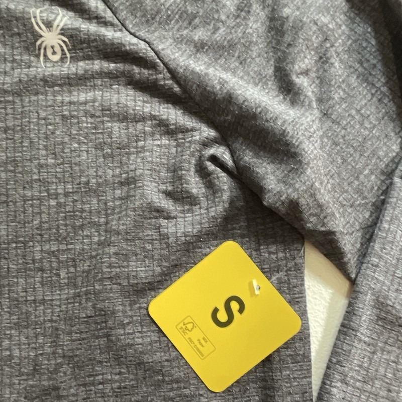 NWT Spyder Active Men’s S Regular Fit 1/4 Zip Long Sleeve Mock Neck Solid Gray gallery