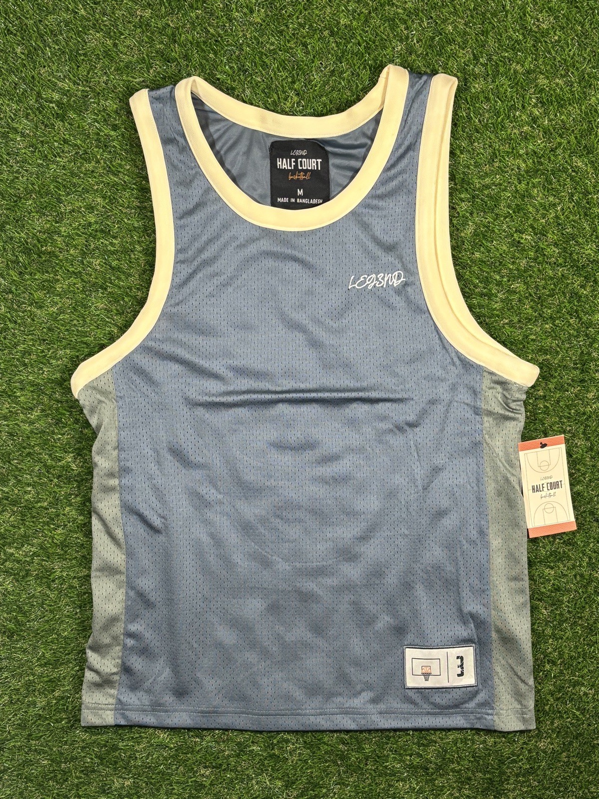 Legend Half-Court Basketball Mesh Jersey Mens Size Medium Atlantic Sea Agave $48 gallery