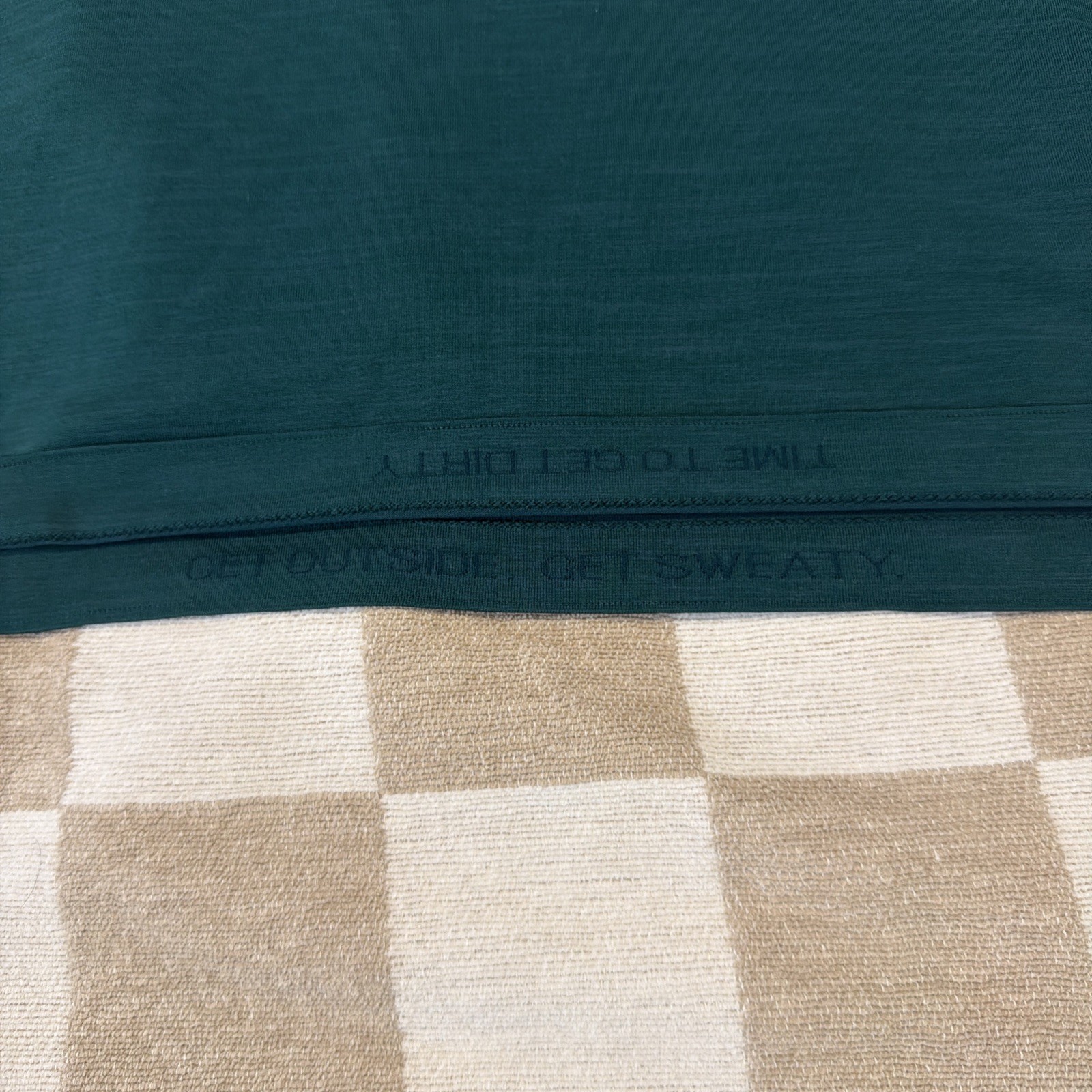 Lululemon Metal Vent Tech Long Sleeve Henley In Royal Emerald Green, Sz L EUC gallery