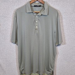 Ralph Lauren Golf RLX Polo Shirt Size XL Yellow And Blue Stripe EUC