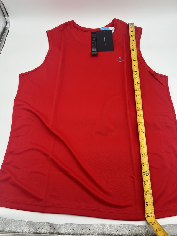 Haimont Mens XL Red Sleeveless Workout Athletic Shirt NWT, Multiple Available gallery