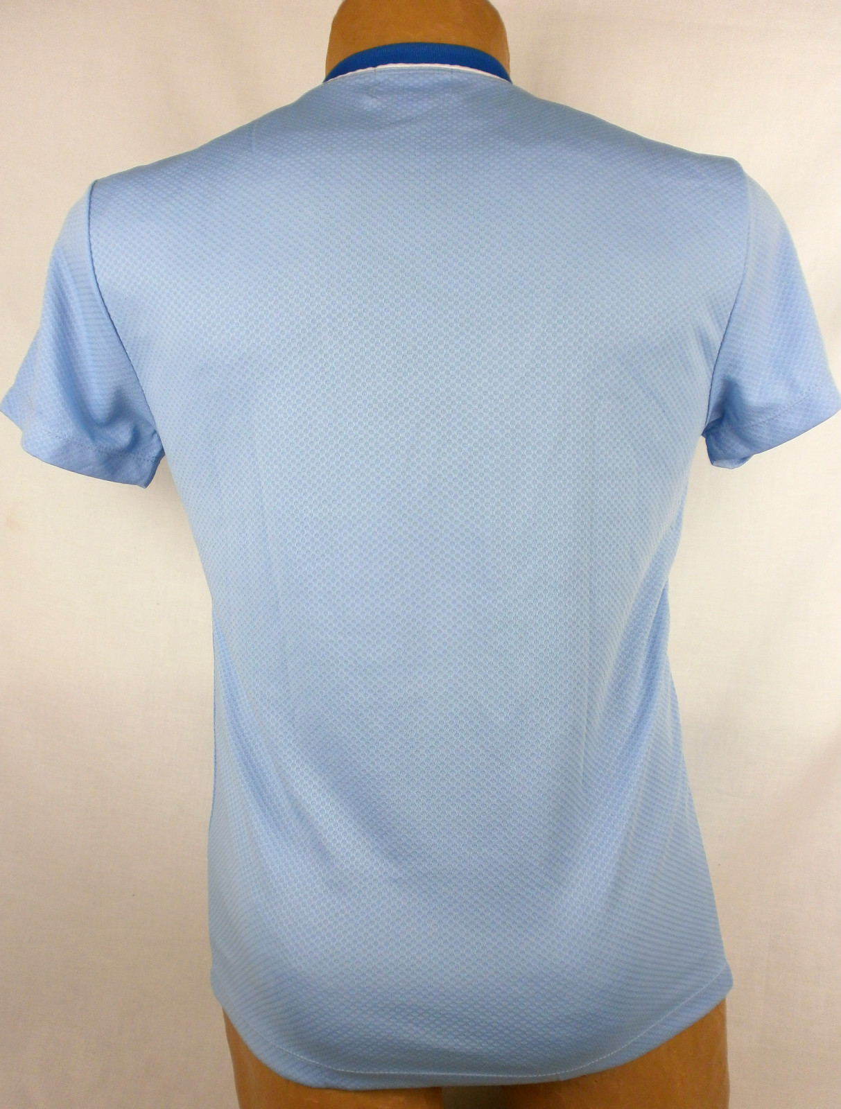 Body Tech Blue Jersey Short Sleeve Lace-up V-Neck Boxing Tee Medium #114A AK165 gallery