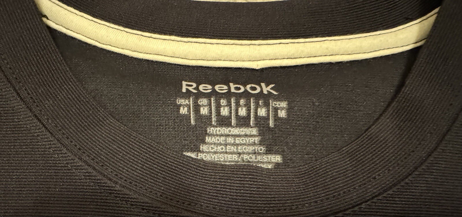 Vintage Reebok Mens Black Size Medium Soccer Futbol Shirt Jersey - Made in Egypt gallery