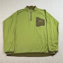 Sherpa Adventure Gear Pullover Men XL Green Quarter Zip Performance Hike Outdoor