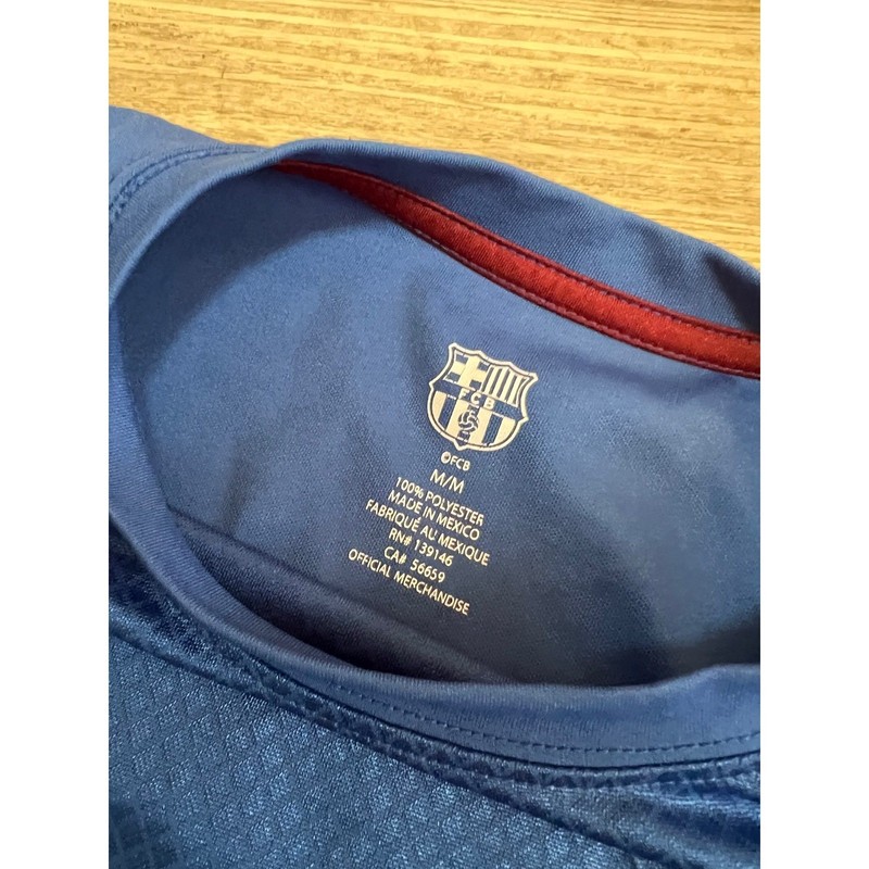 FC Barcelona Barca Official Merchandise Soccer Training Jersey Blue Mens Medium gallery