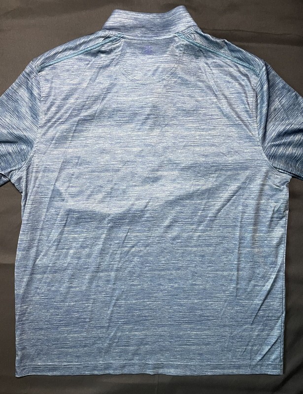 Izod Golf Men's 1/4 Zip Large Hydra Shield Teal gallery
