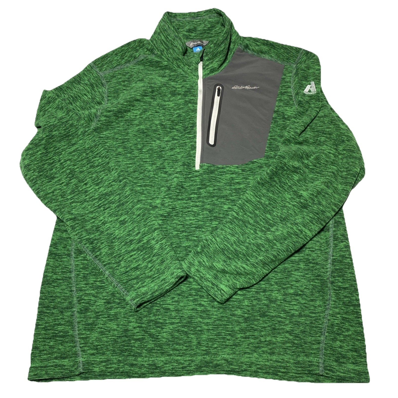 Eddie Bauer Pullover Mens Large Green First Ascent 1/4 Zip Chest Pocket Outdoors gallery
