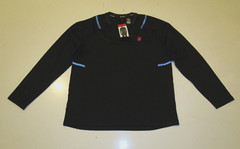 SPYDER Active Black L/S Shirt Moisture Wicking Sz Medium M