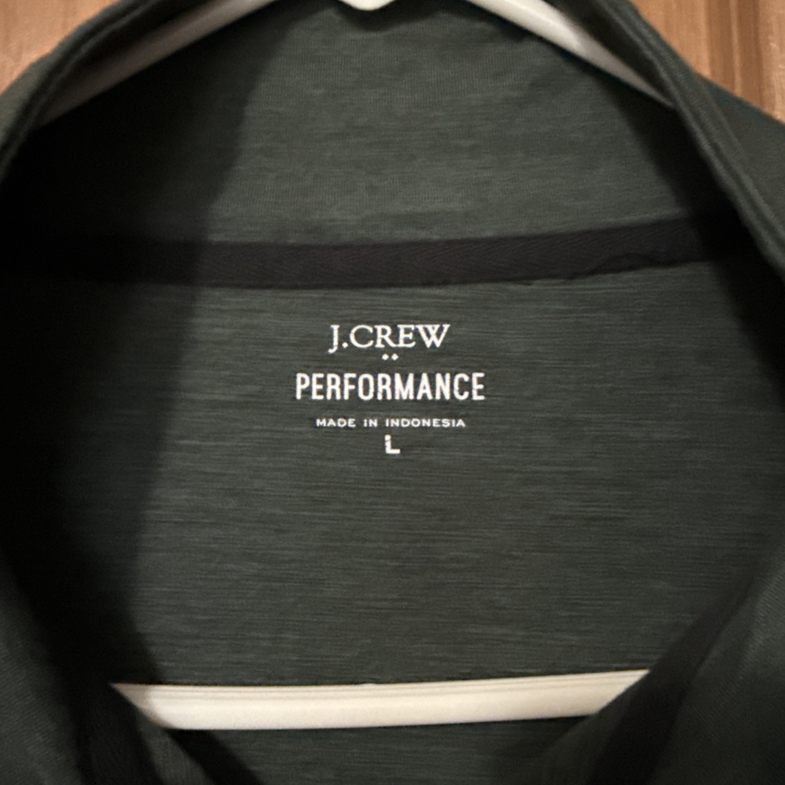 J.Crew Men’s Large Performance 1/4 Zip Front, Forest Green Long Sleeve Pullover. gallery