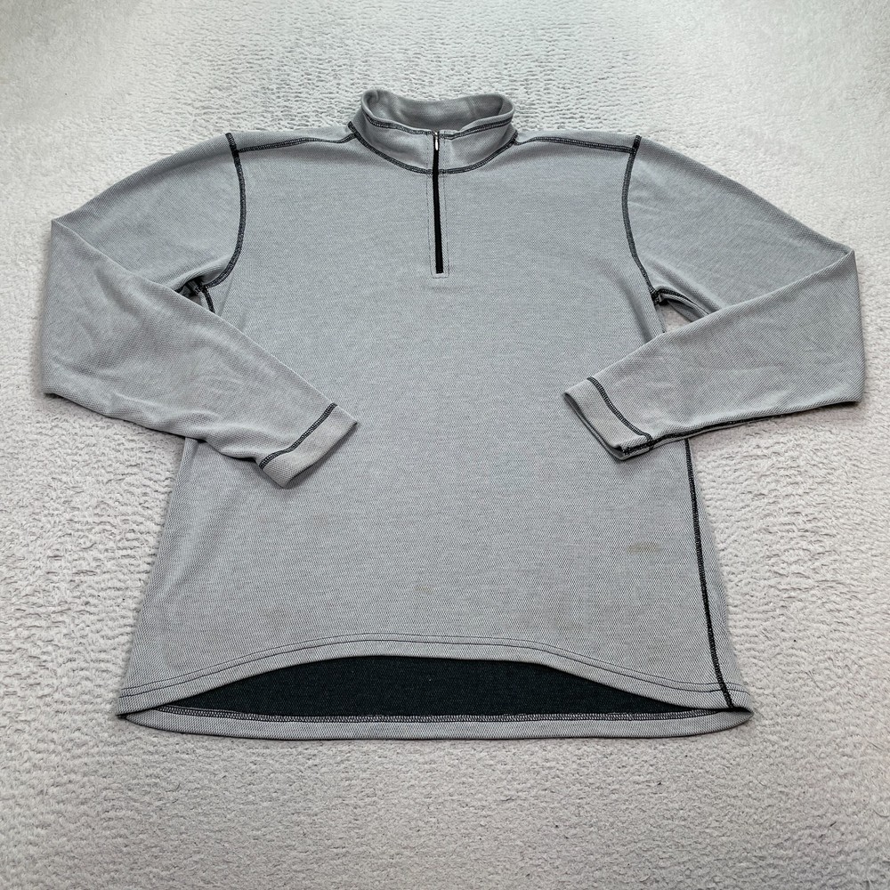 Burton Baselayer Shirt Men's Estimated Size Medium Gray Long Sleeve