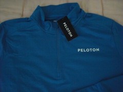 Peloton “Warm Up” ¼-Zip Performance Jersey, NWT – Mens XL – Blue