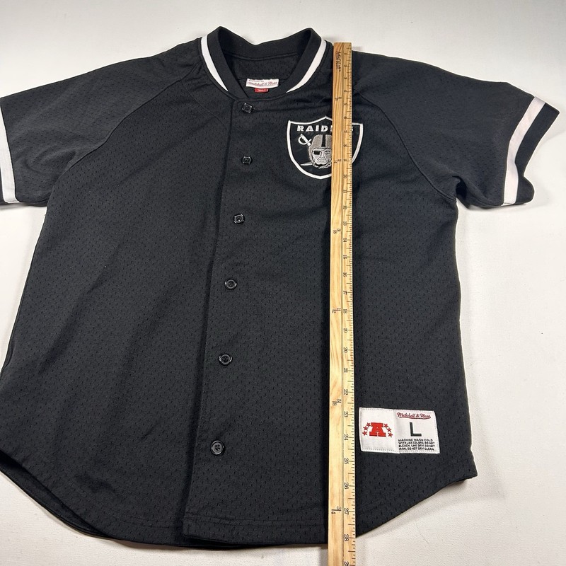 Mitchell & Ness Men's Large Las Vegas Raiders Football Jersey Black Mesh gallery