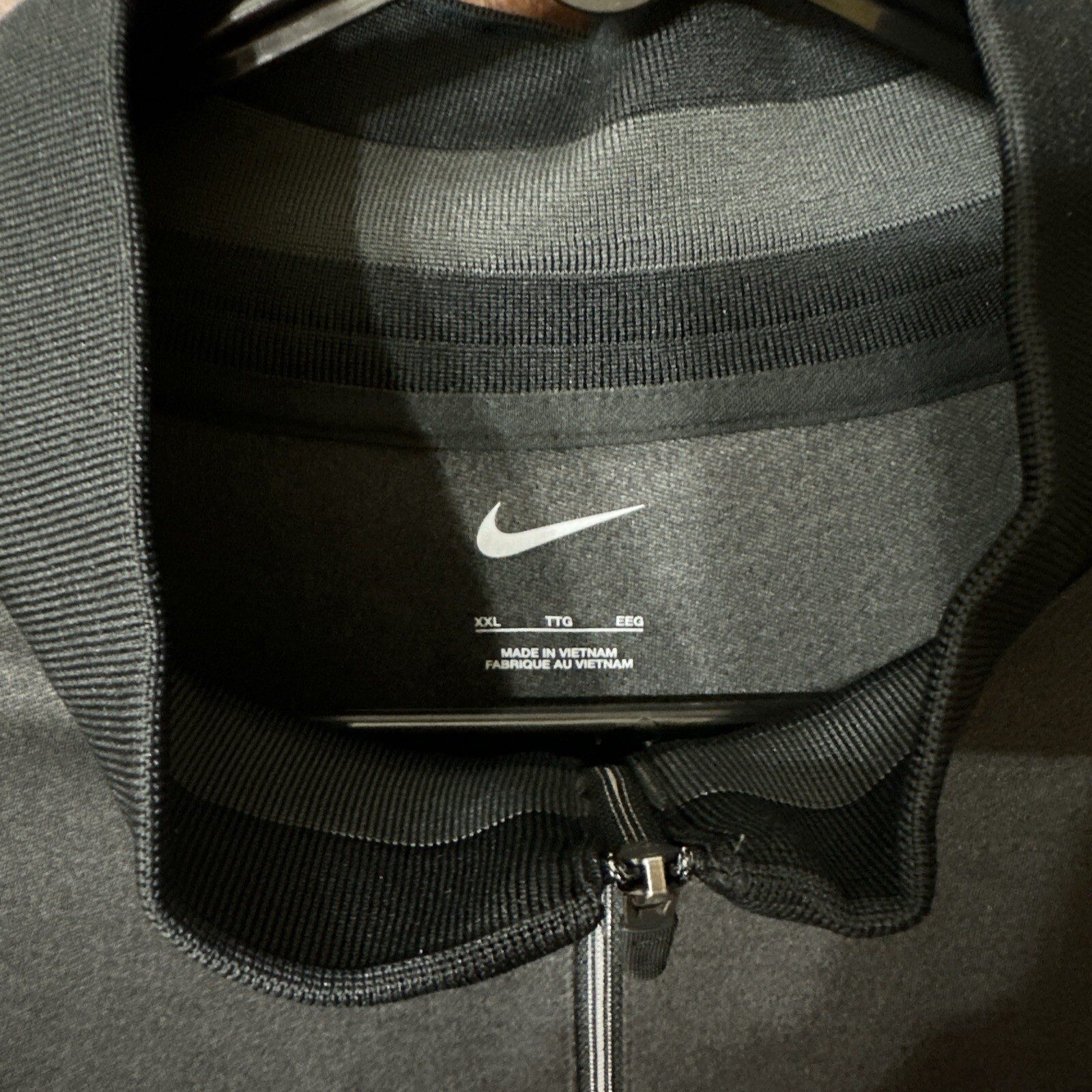 Nike Men's Quarter-Zip L/S Pullover -black & Gray - 2X - NWOT gallery