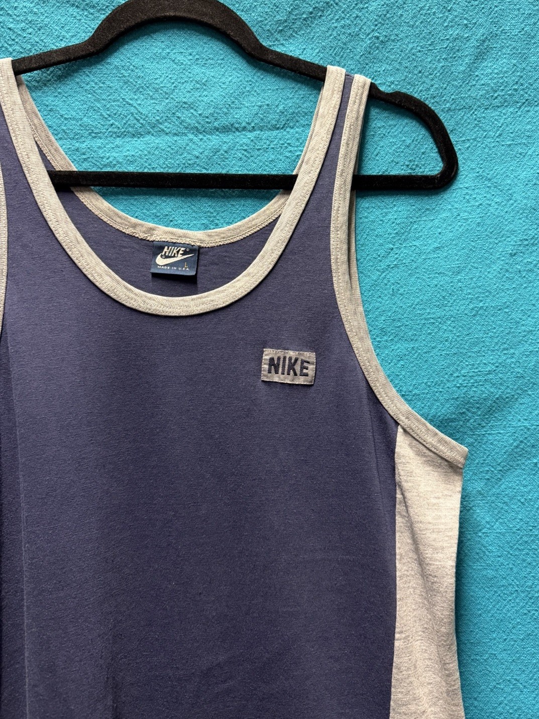 VTG Nike Georgetown Be True To Your School Dome Jersey Tank Shirt 80s OG 20x29 gallery