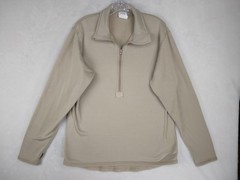 KCARC US Army Military Men’s Medium Regular Beige Cold Weather 1/4 Zip Pullover