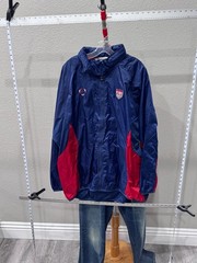 Nike Team USA Soccer Zippered Hooded Jacket Coat XL Extra Large