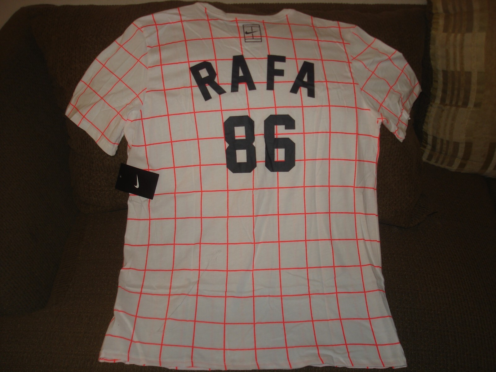 NWT Nike Premier Rafa Nadal Men's Tennis Tee Shirt 739475-100 Large NEW gallery