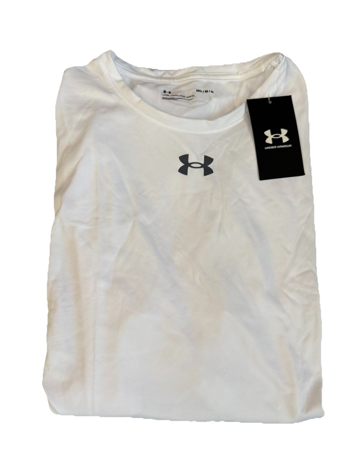 NEW Men's Under Armour White Short Sleeve Shirt NWT Ships Free! gallery