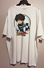 Big & Tall Men T-shirt My Hero Academy White Short Sleeves size 3XL (54/56)