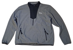 Columbia Men’s 1/4 Zip Fleece Pullover Mock Neck Gray/Black XXL