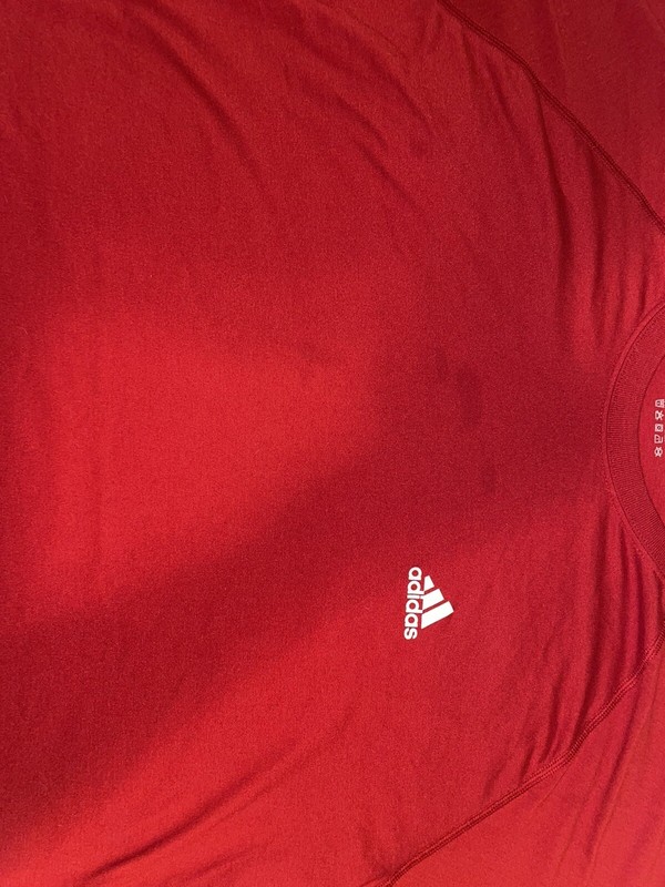 Adidas Red Ultimate Tee Mens sz 2XL Polyester *SEE PICTURES* gallery