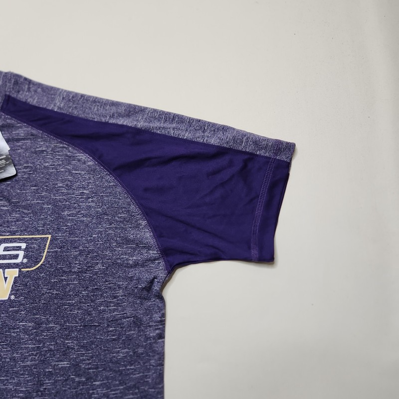 Champion Washington Huskies Men Size Large Purple Athletic Short Sleeve Tee G1 gallery