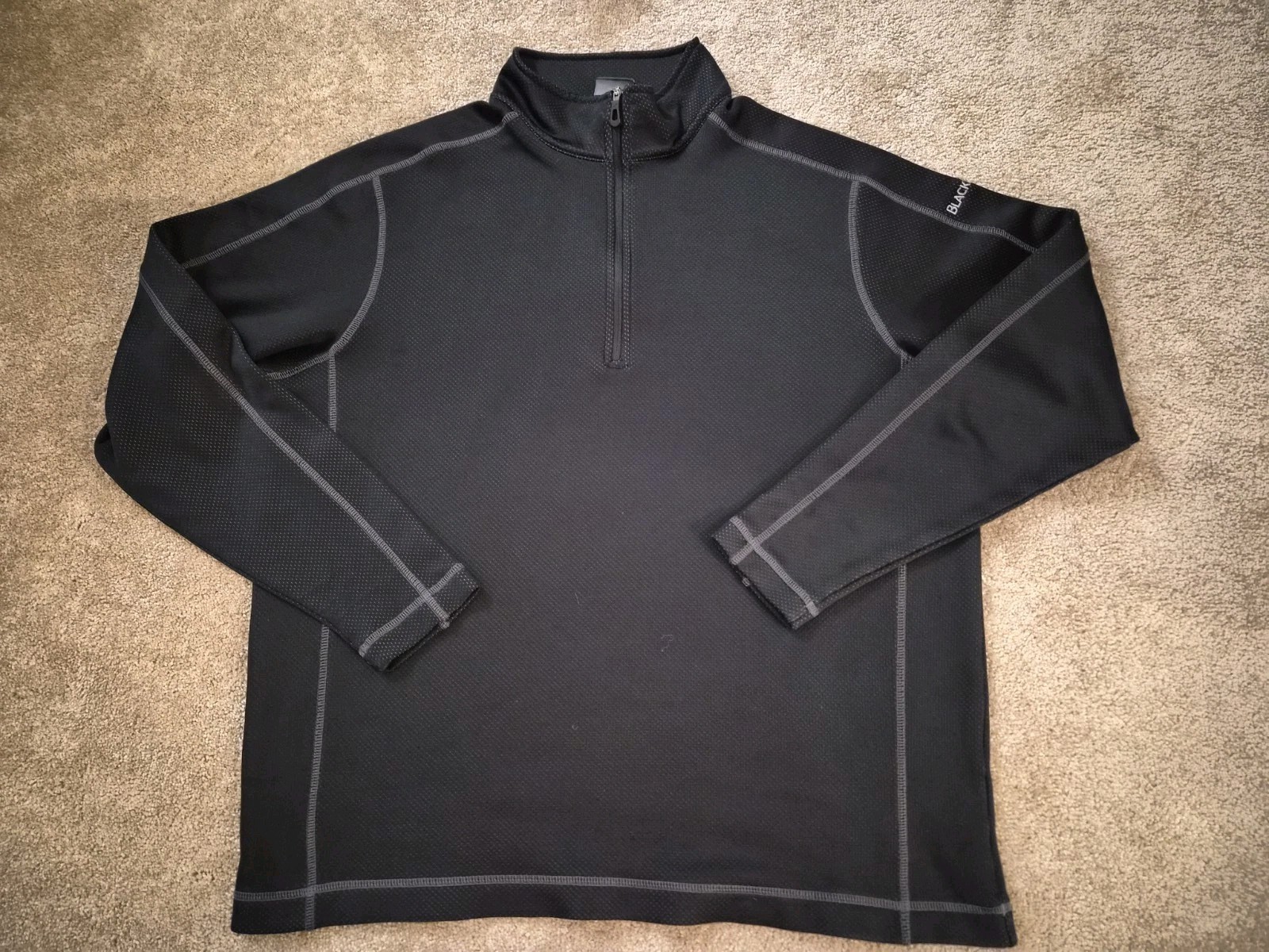 Nike Golf Therma-Fit Mesh Long Sleeve Shirt Black 1/3 Zip-Mens XL-Excellent Con gallery
