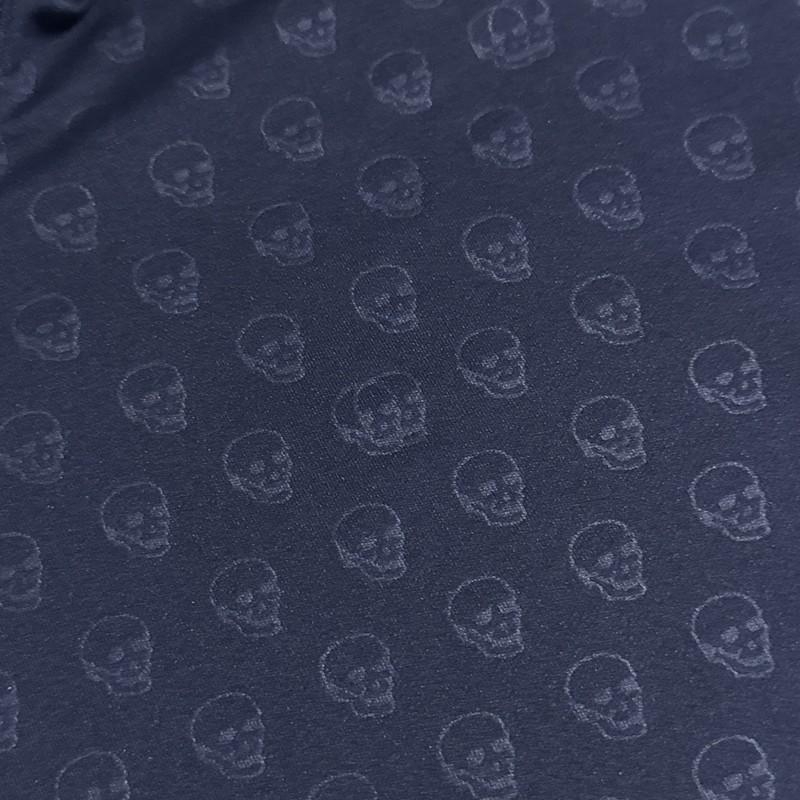 Peter Millar Quarter Zip Skull All Over Print Perth Melange Golf Pullover 3XL gallery