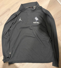 Jordan TEAM Georgetown Hoyas Size XL Dri-FIT Half-Zip Anthracite Gray DQ7913-060