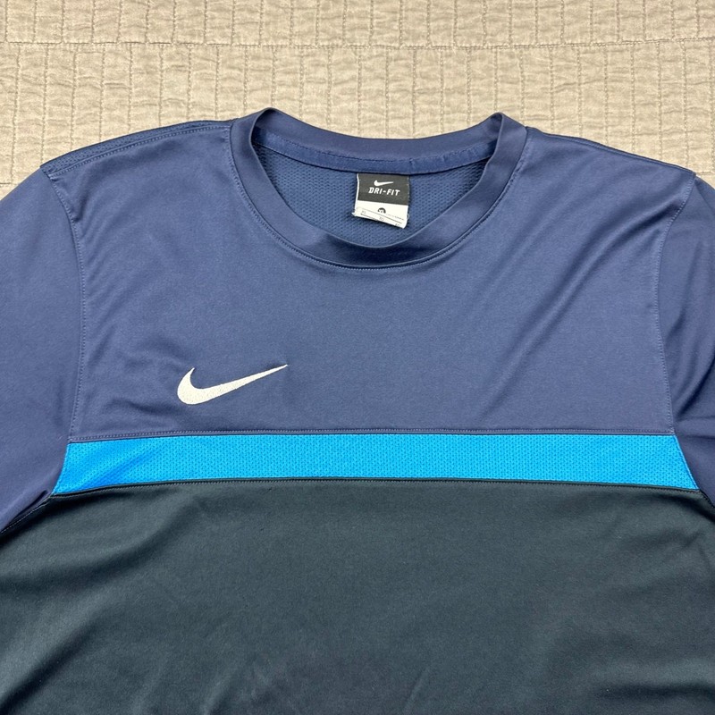 Nike Dri-FIT Soccer Jersey Mens XL Blue Training Sportswear Athletic Active Gym gallery
