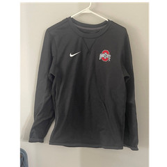Nike Ohio State Long Sleeve Black Men’s Pullover T-Shirt Size S