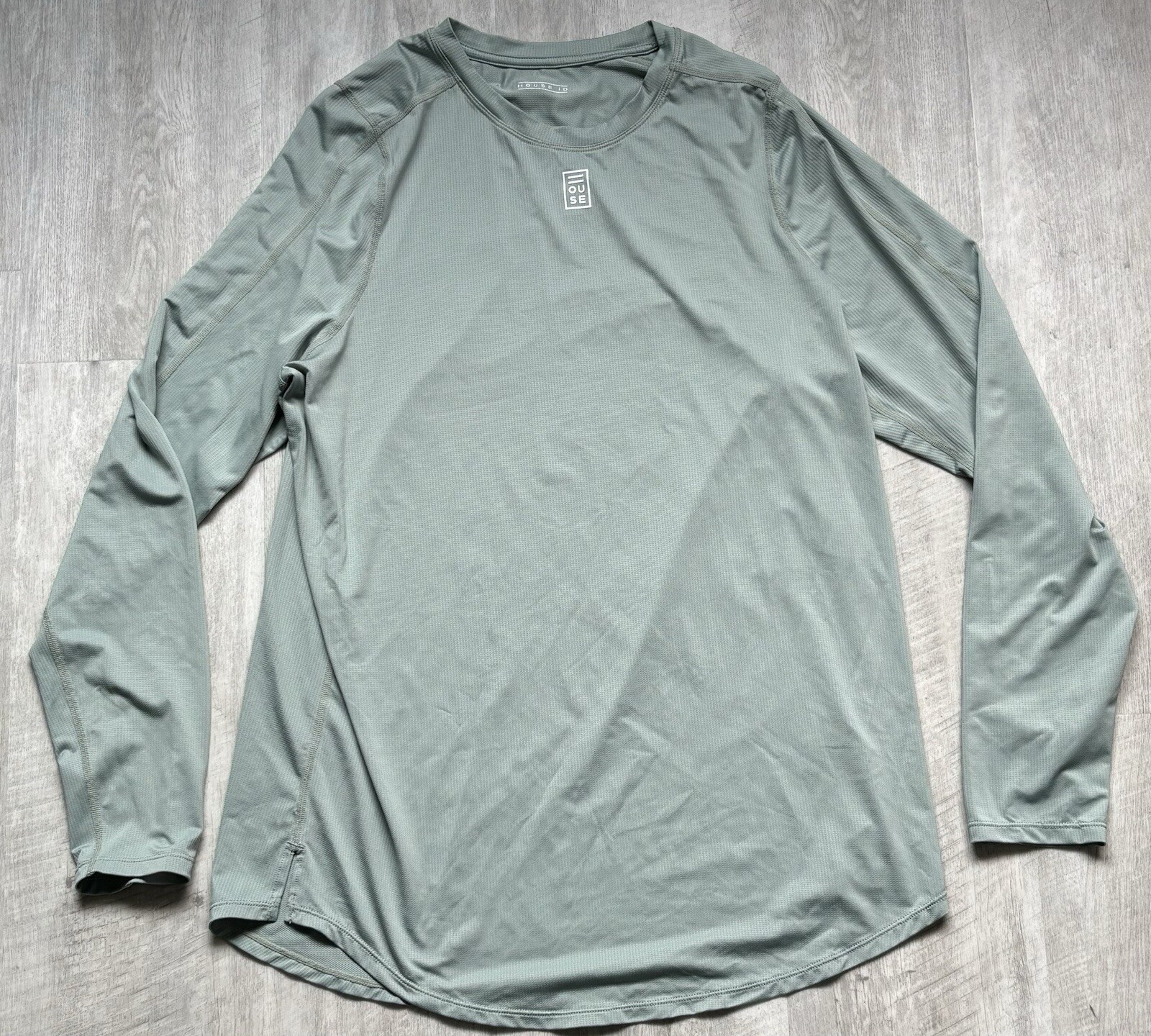 House iD Athletic Longsleeve Shirt Size Medium Sea Green Color gallery