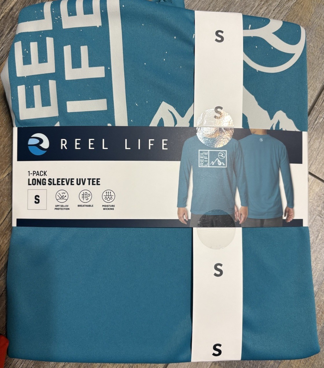 Reel Life Men’s Sun Defender Lightweight Long Sleeve UV T-Shirt Small New gallery