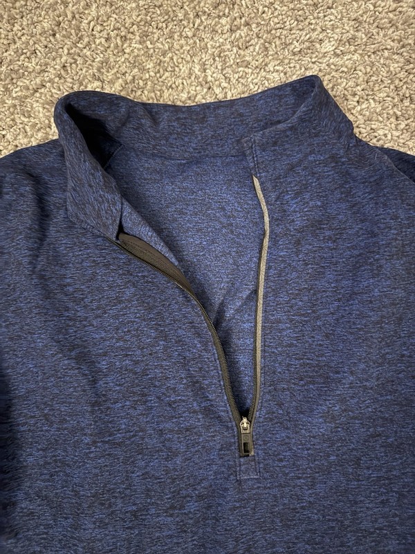 Lululemon Blue Soft Quarter zip Men Medium gallery