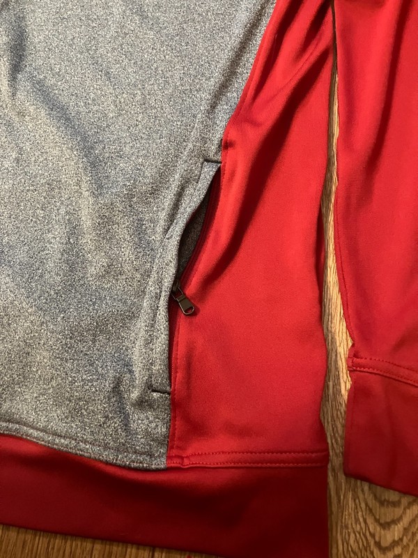 Cutter & Buck Replay Men 2XT Quarter Zip Half Zip Pullover Red Grey DryTec 50+ gallery